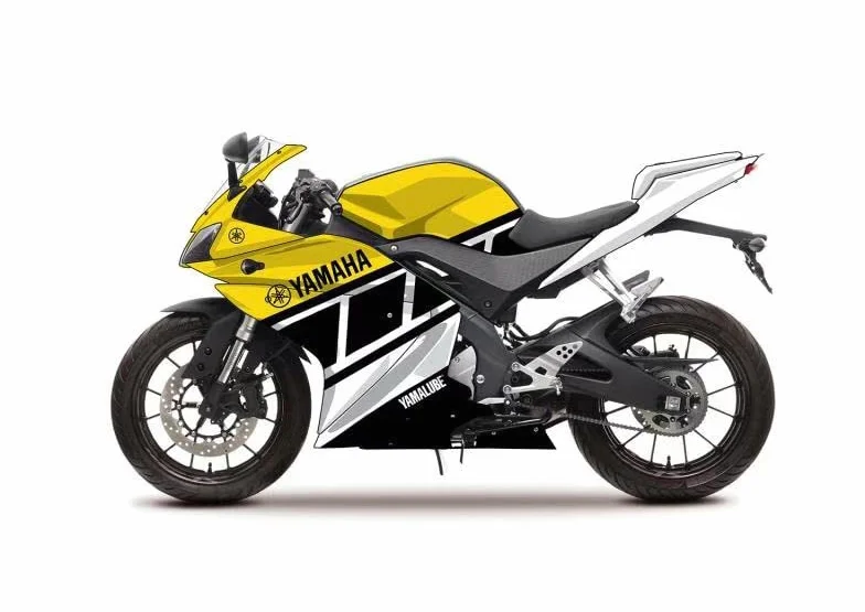 ADMOTO Zestaw karoserii z nawierconymi otworami do Yamaha R125 2008-2013, tworzywo ABS