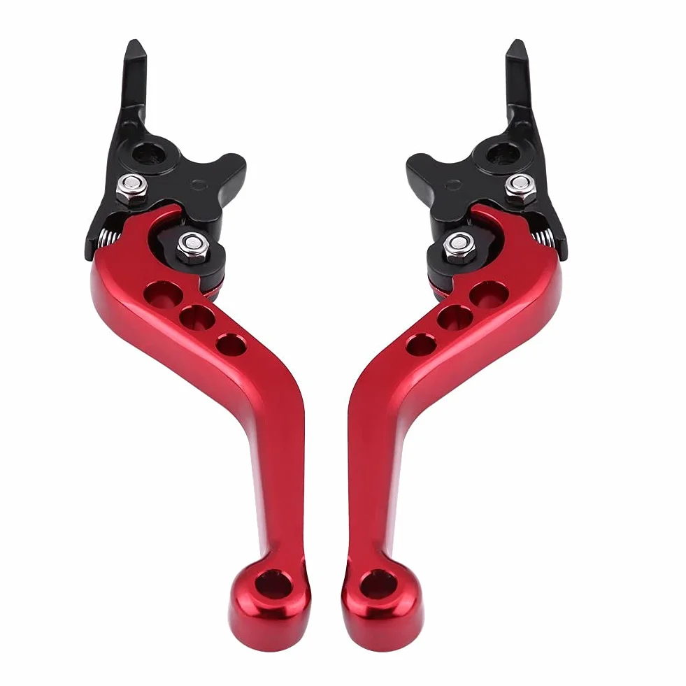 EBTOOLS Ruckus levers clutch podniesienie KX250 podwójna dźwignia hamulca 1 para motocykl skuter CNC czerwona