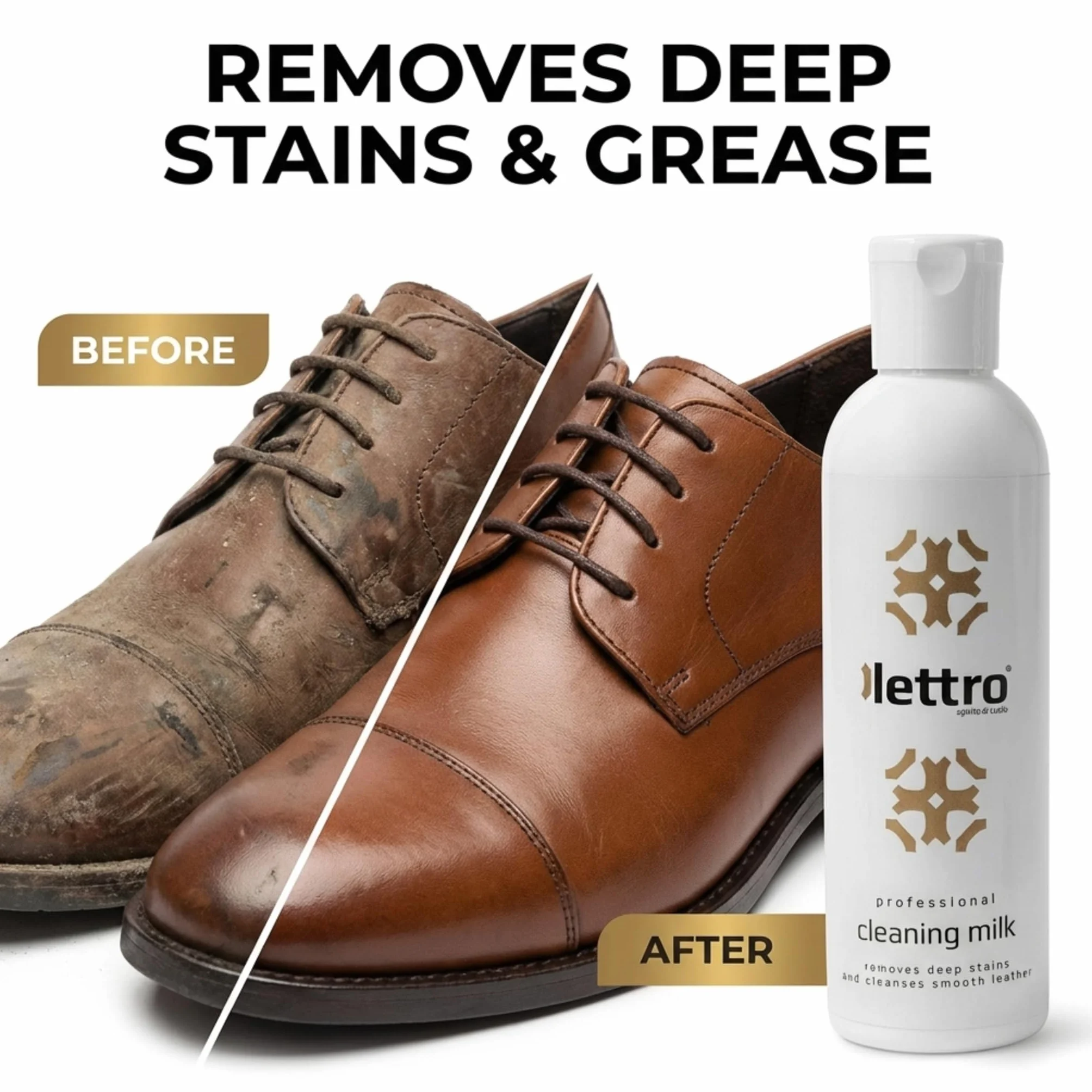 Lettro Mleko czyszczące do skóry 200 ml środek do usuwania plam
