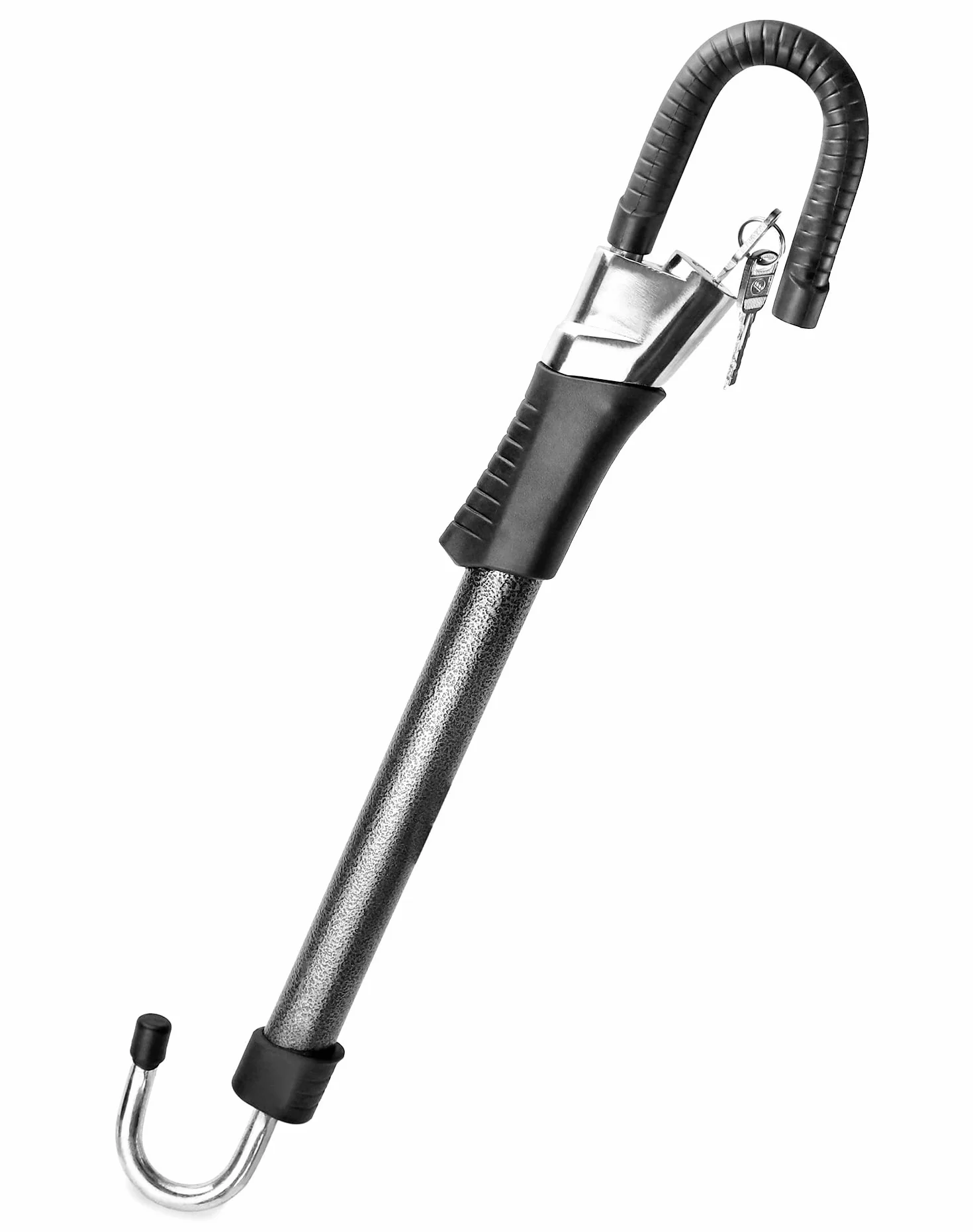 QWORK Wzmocniona blokada kierownicy przed kradzieżą do samochodu ciężarowego RV 67-81,5 cm