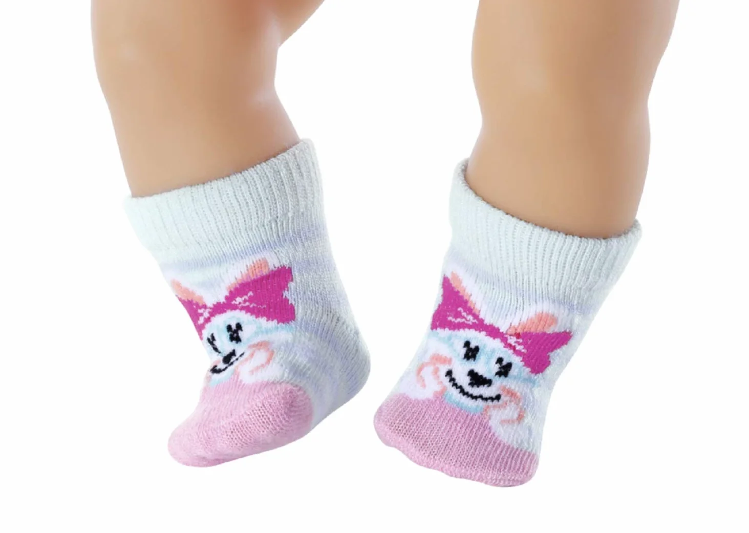 BABY born Assorted Socks 43cm Set of 2 - For Toddlers 3 Years and Up - Easy for Small Hands - Includes Socks in Two Styles