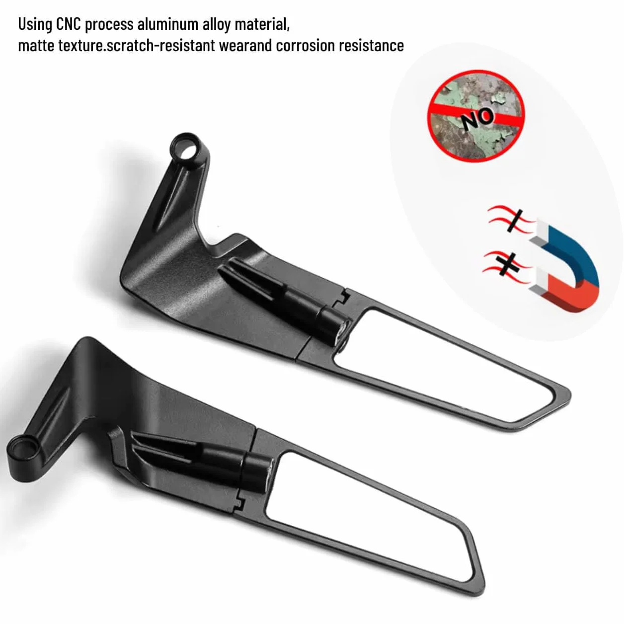 Uniwersalne regulowane lusterka wsteczne motocyklowe Stealth Wind do Z650 Z900 Z1000 Duke 390 790 1290 MT07 MT09