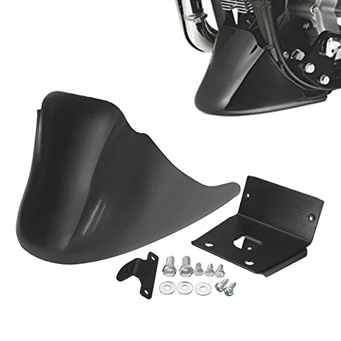 Viviance przedni spojler z ochrona podbródka czarny dla Harley Davidson XL Sportster 883 1200