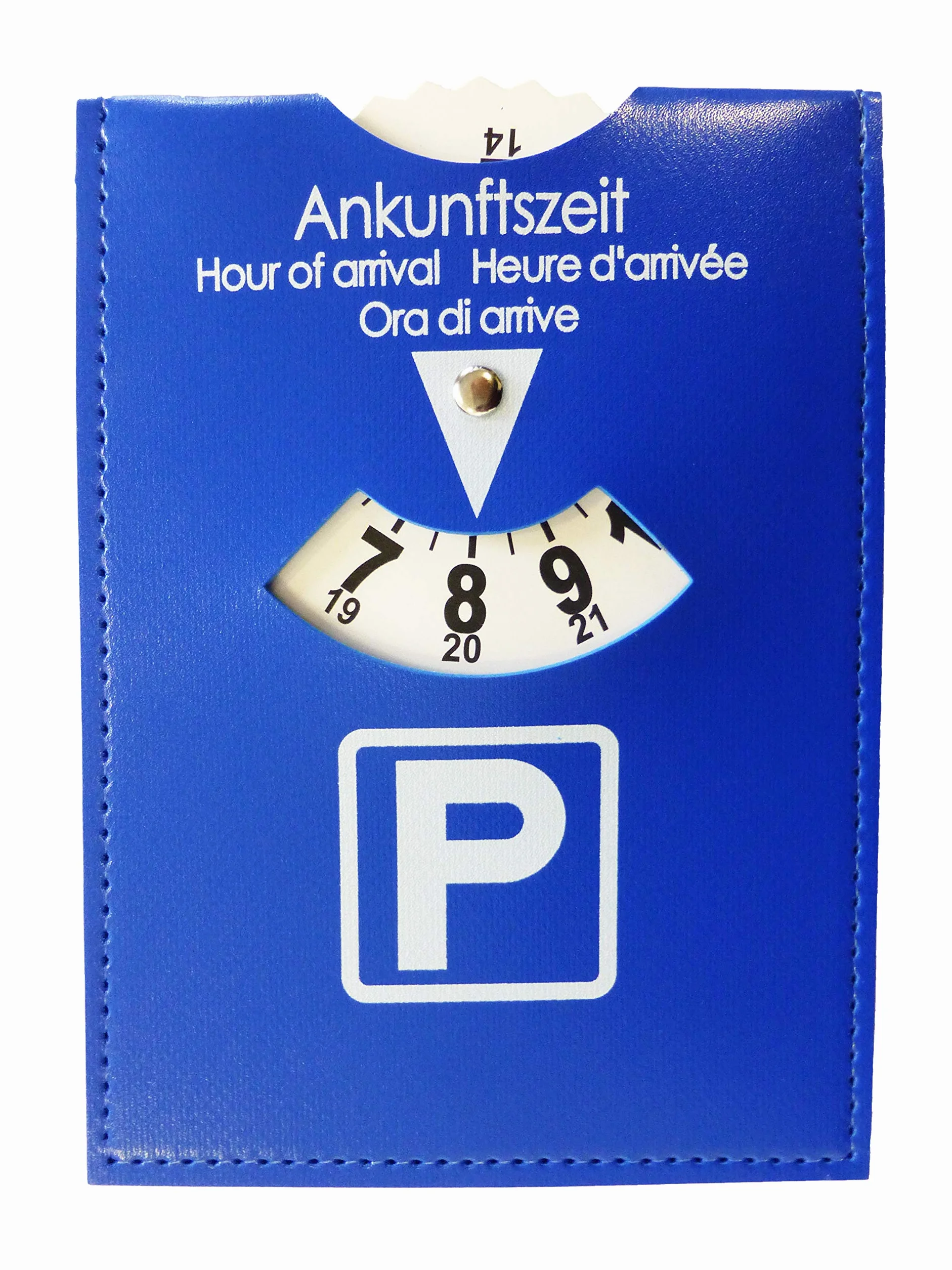 Zegar Parkingowy Ze sztucznej Skóry Niebieski