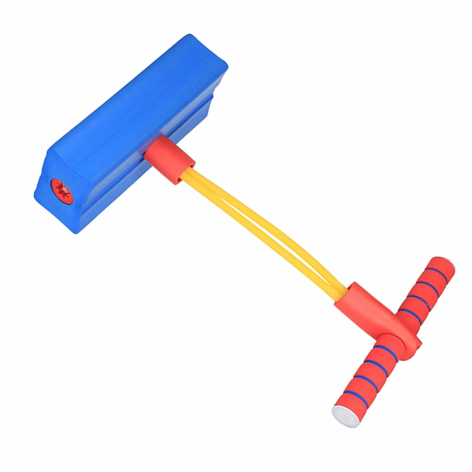 Piankowy Kij Pogo Inspiruje Dzieci do Uprawiania Sportu Łatwa do Trzymania Skacząca Zabawka dla Dzieci Materiał TPE Zabawy w Domu i na świeżym Powietrzu (BLUE)