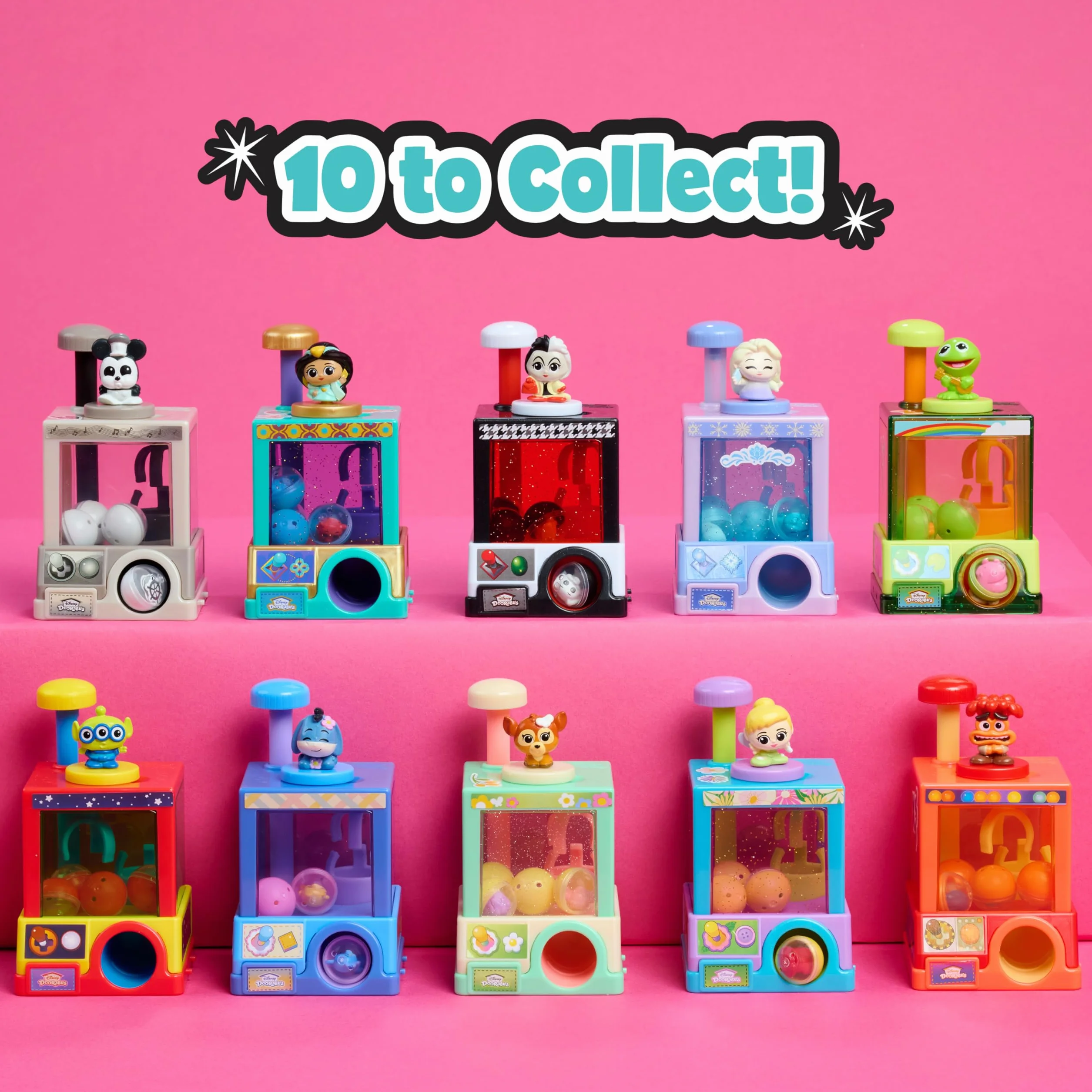 Disney Doorables Whatcha Gotcha Claw Machine, Collectible 0.65 Inch Toy, Boys and Girls Ages 5 and Up