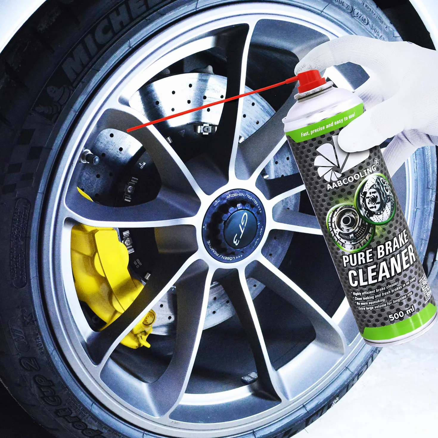 AABCOOLING Pure Brake Cleaner 500ml Środek do czyszczenia hamulców Odtłuszczacz