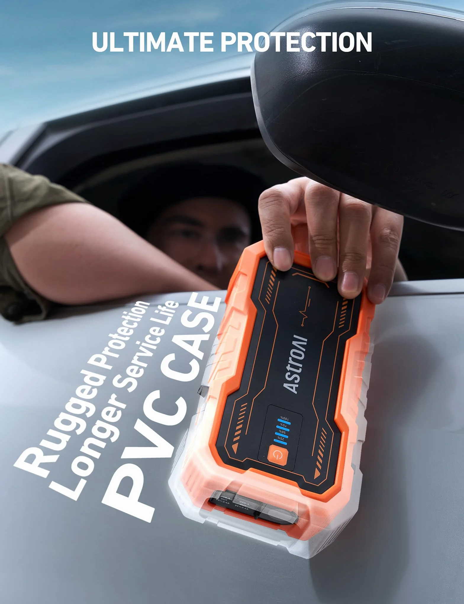 AstroAI S8 Pro Jump Starter Power Bank, 3000 A, 12 V Przenośny Rozrusznik Awaryjny