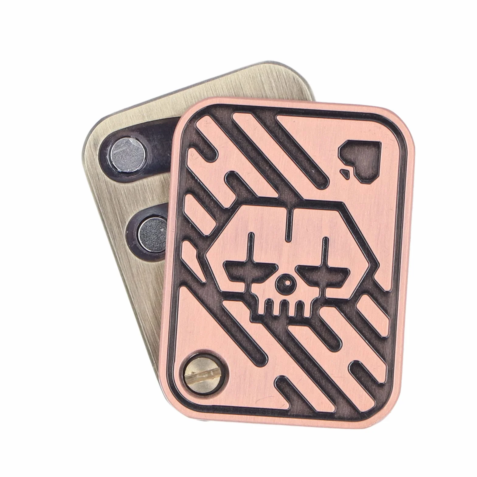 Fidget Slider Toy, Metal Poker Fidget Slider EDC Adult Fidget Toys, ADHD Autism Sensory Toys, Lękowe Zabawki Antystresowe, Zabawki na Biurko, Prezenty dla Chłopaka i Ojca