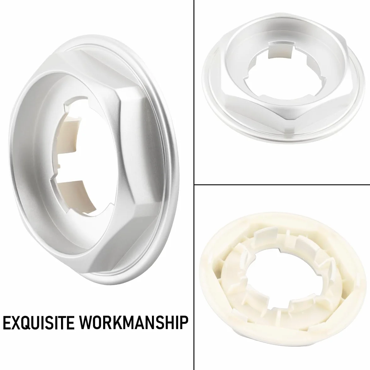 Kołpaki do felg 101 mm kompatybilne z BBS RM 09.23.212 srebrne