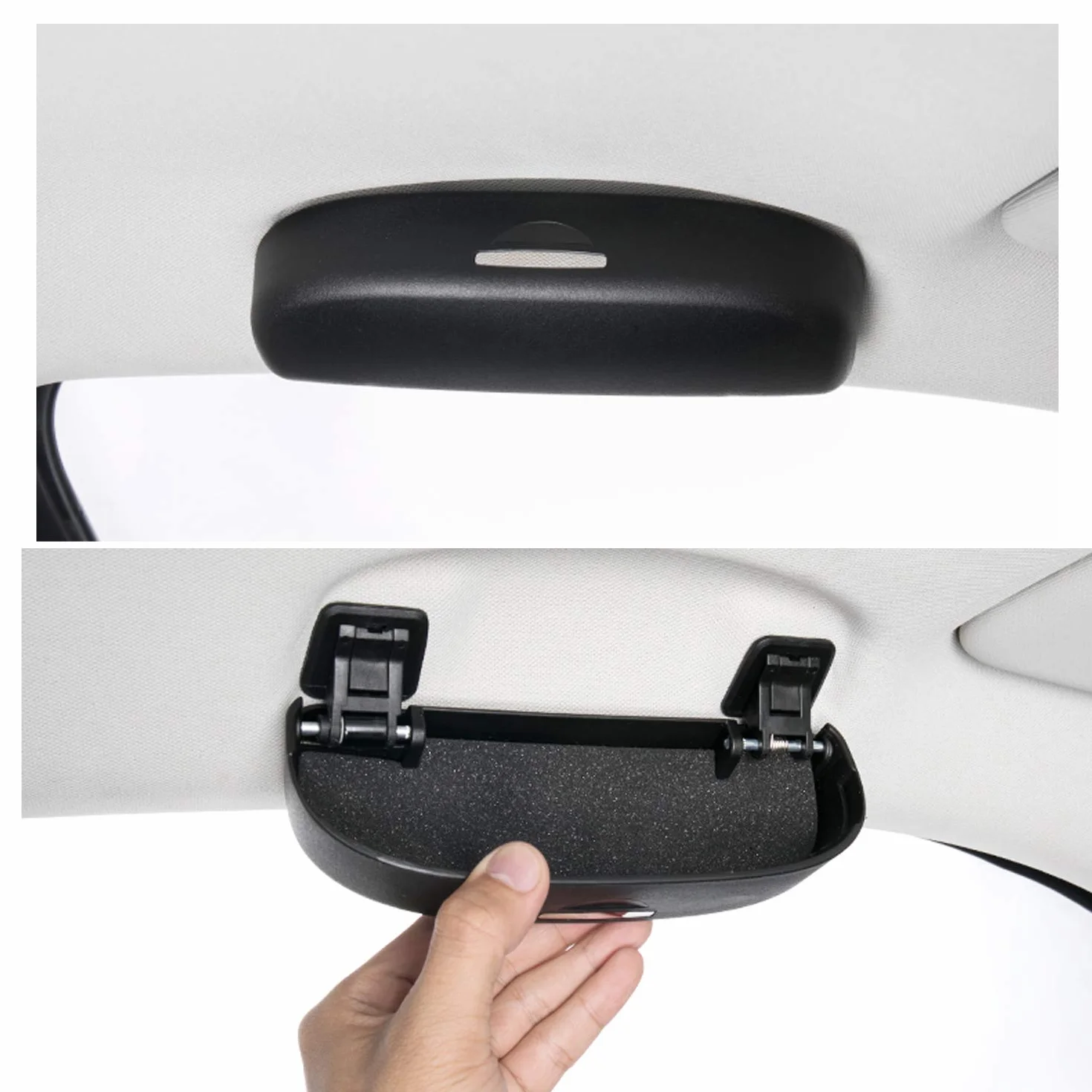GAFAT Uchwyt na okulary samochodowe do Seat Ateca Leon/Skoda Kodiaq Karoq (czarny)