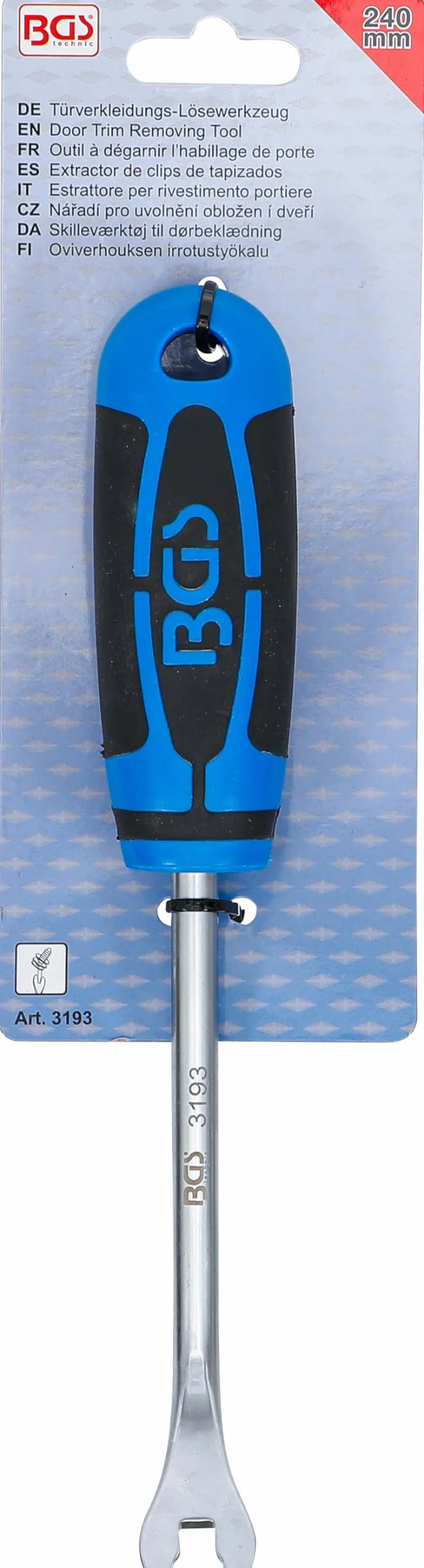 BGS 3193 Narzędzie do zdejmowania tapicerki drzwi 240 mm