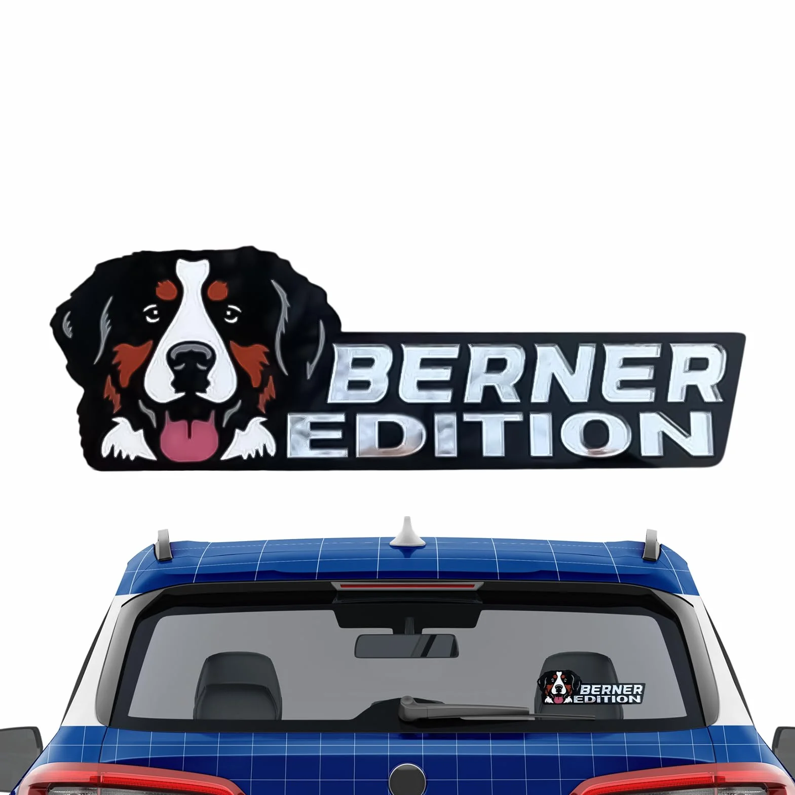 Dog Car Stickers Dog Car Stickers E s Auto Emblematy E s stylowe auto auto auto śmieszne akrylowe naklejki na aut