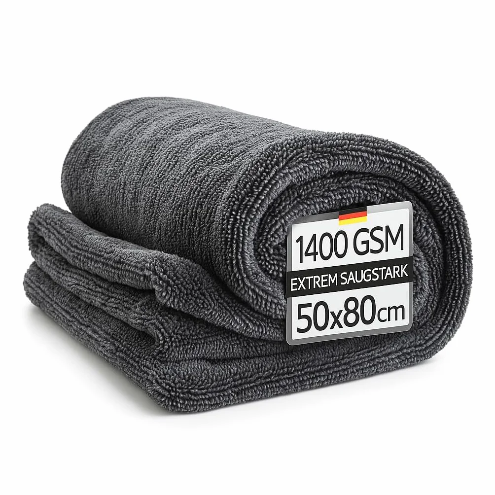 Kemes Ściereczki z mikrofibry XXL 1400 g/m² 50 x 80 cm szara