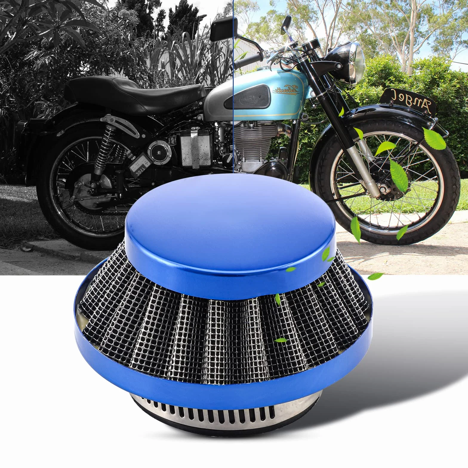 CarBole Filtr powietrza 35 mm wlotowy do 50-125ccm terenowy MTB Quad Pit Bike niebieski