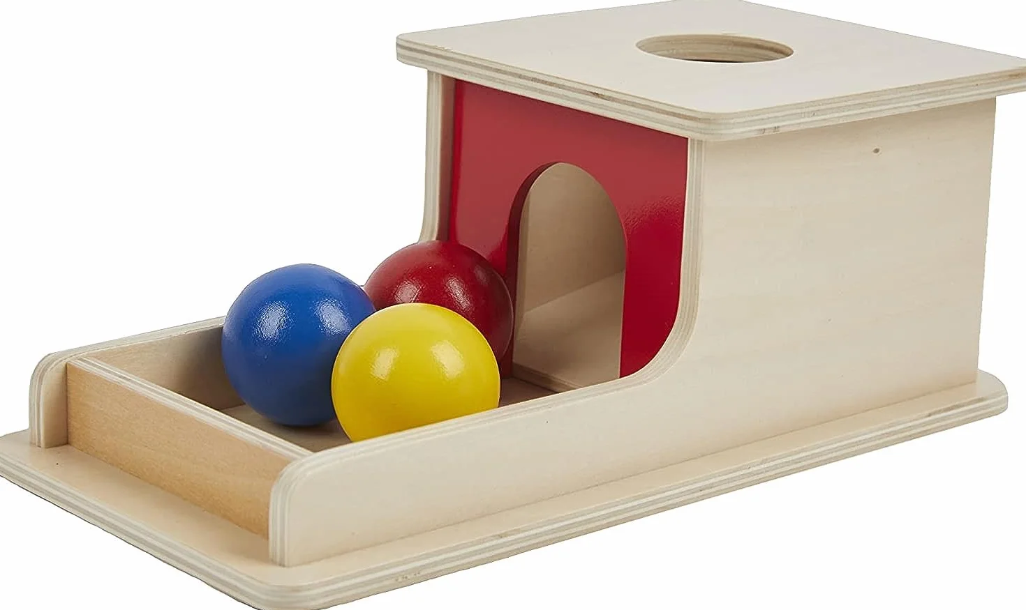 YAANI Jumbo Object Permanence Box – zabawki Montessori dla niemowląt w wieku 6-12 miesięcy, sensoryczne zabawki dla niemowląt w wieku 6 miesięcy, zabawki dla małych dzieci w wieku 1 roku, zabawki