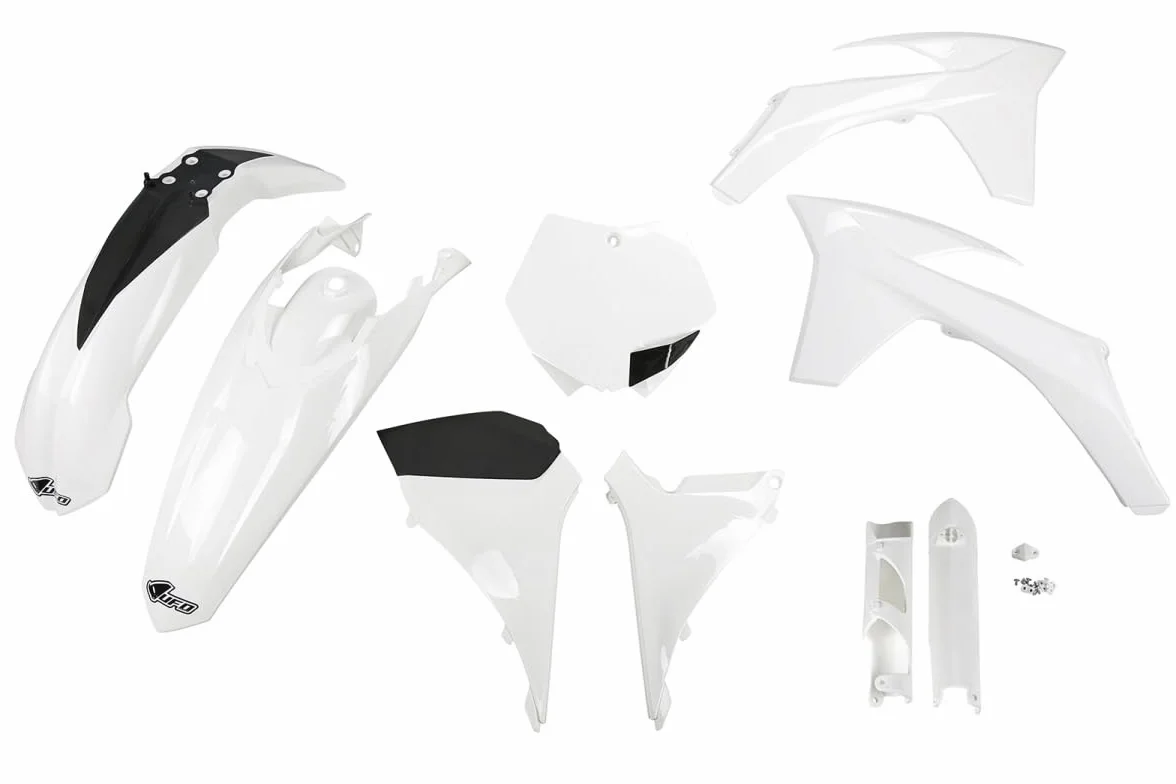 UFO PLAST pełny zestaw biały Ktm SX 150 2011-2011