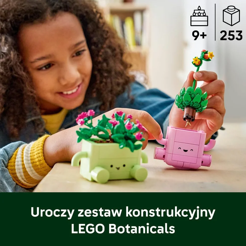 LEGO Botanicals Bujające się roślinki, zestaw konstrukcyjny dla dzieci, roślinna dekoracja, kwiatowa ozdoba na biurko lub półkę, pomysł na prezent dla dziewczynki i chłopca w wieku od 9 lat 11506