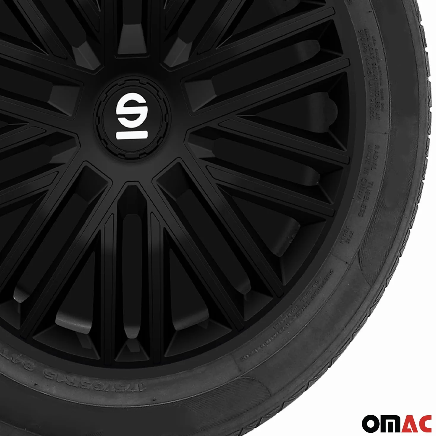 SPARCO SPC1685BK Zestaw Kołpak czarny