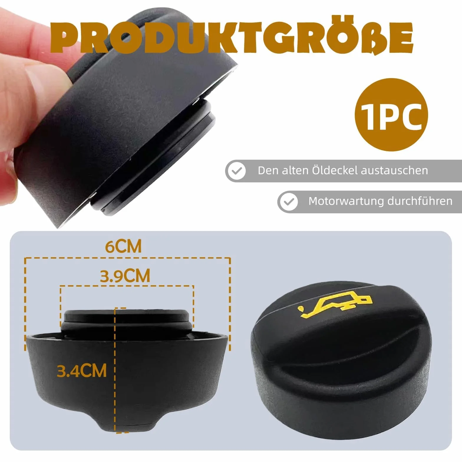 Korek oleju silnikowego – zamiennik do OEM 9670015080, kompatybilny z Peugeot 208 207 307 308 408 2008 5008, Citroen C3 – trwały korek ABS, łatwy montaż, idealny dla wymiany i ochrony silnika