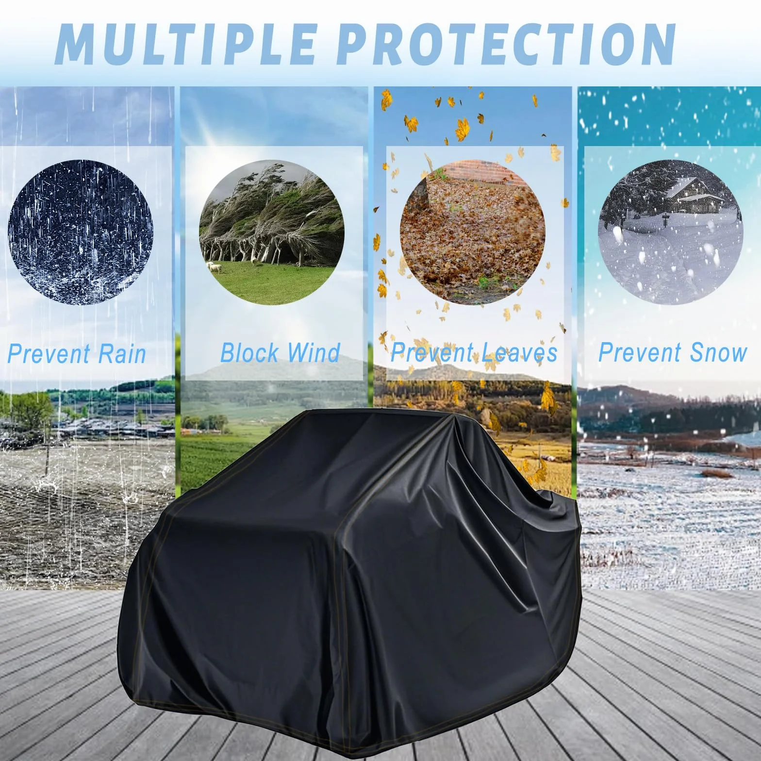 Osłona ATV 600D wodoszczelna duża do Polaris Kawasaki Arctic