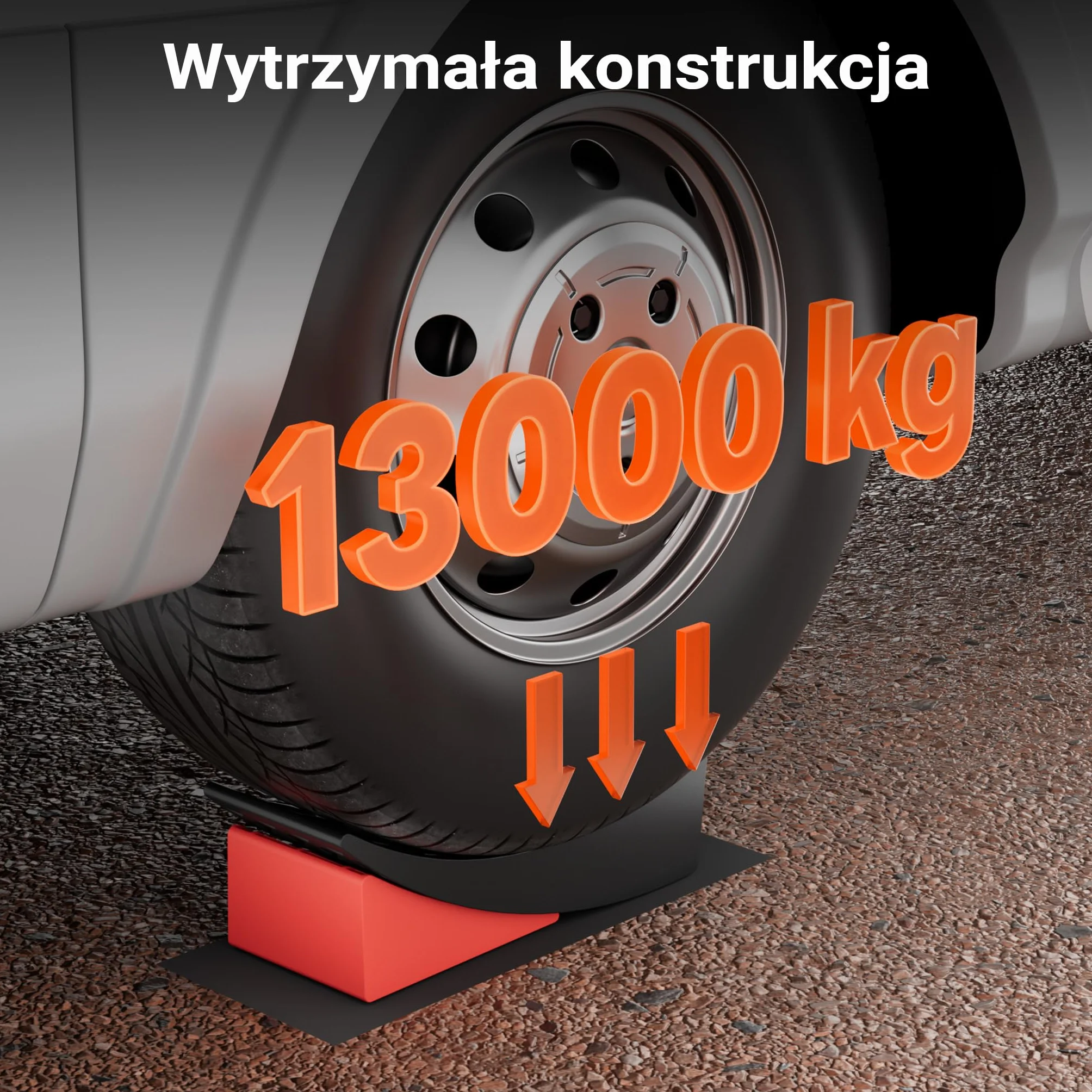 Wiltec kliny poziomujące do kamperów 2 szt 13 t para z torbą poziomicą matami