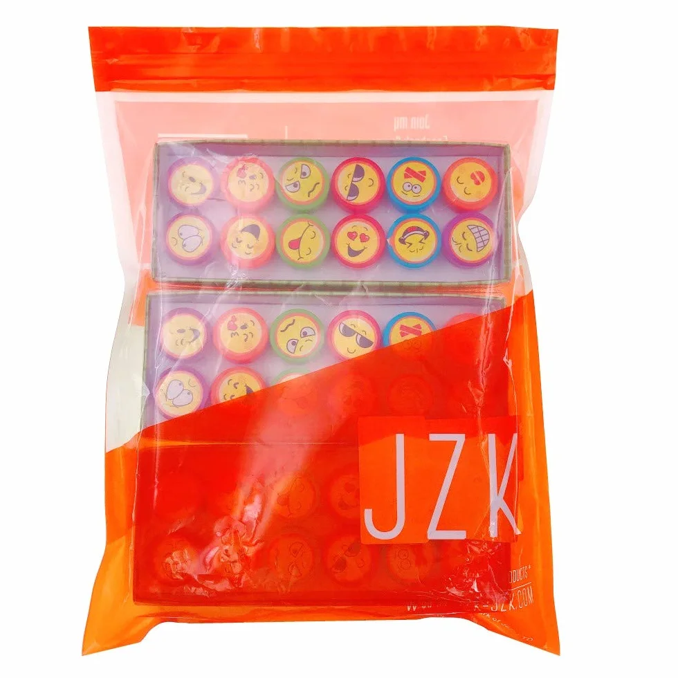 JZK 36 x emotikony z atramentem emotikonów dla dzieci, zestaw stempli do samodzielnego tuszowania, dla dzieci, na przyjęcie urodzinowe, upominki, prezent z podziękowaniami, prezent dla chłopców i