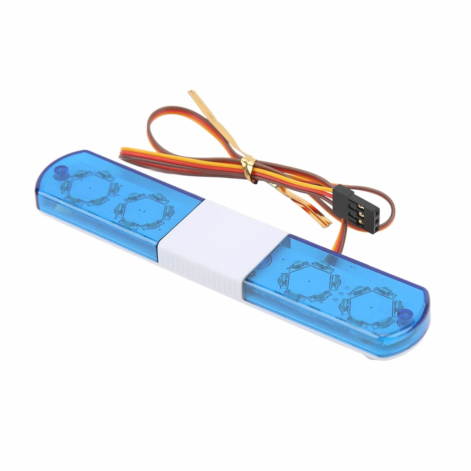 RC Car Alarming Light, RC Model LED Policja Night Light Bar Lampa Błyskowa LED Alarmujące światło dla 1/8 1/10 RC Cars