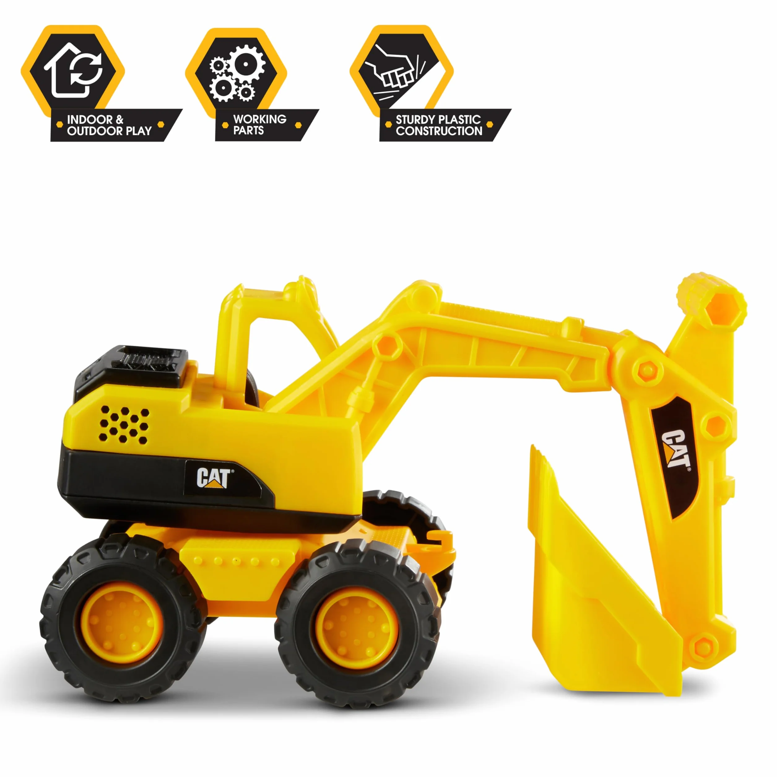 CAT Caterpillar Construction Fleet Koparka Pojazd | Zabawki i prezenty 3+, żółty