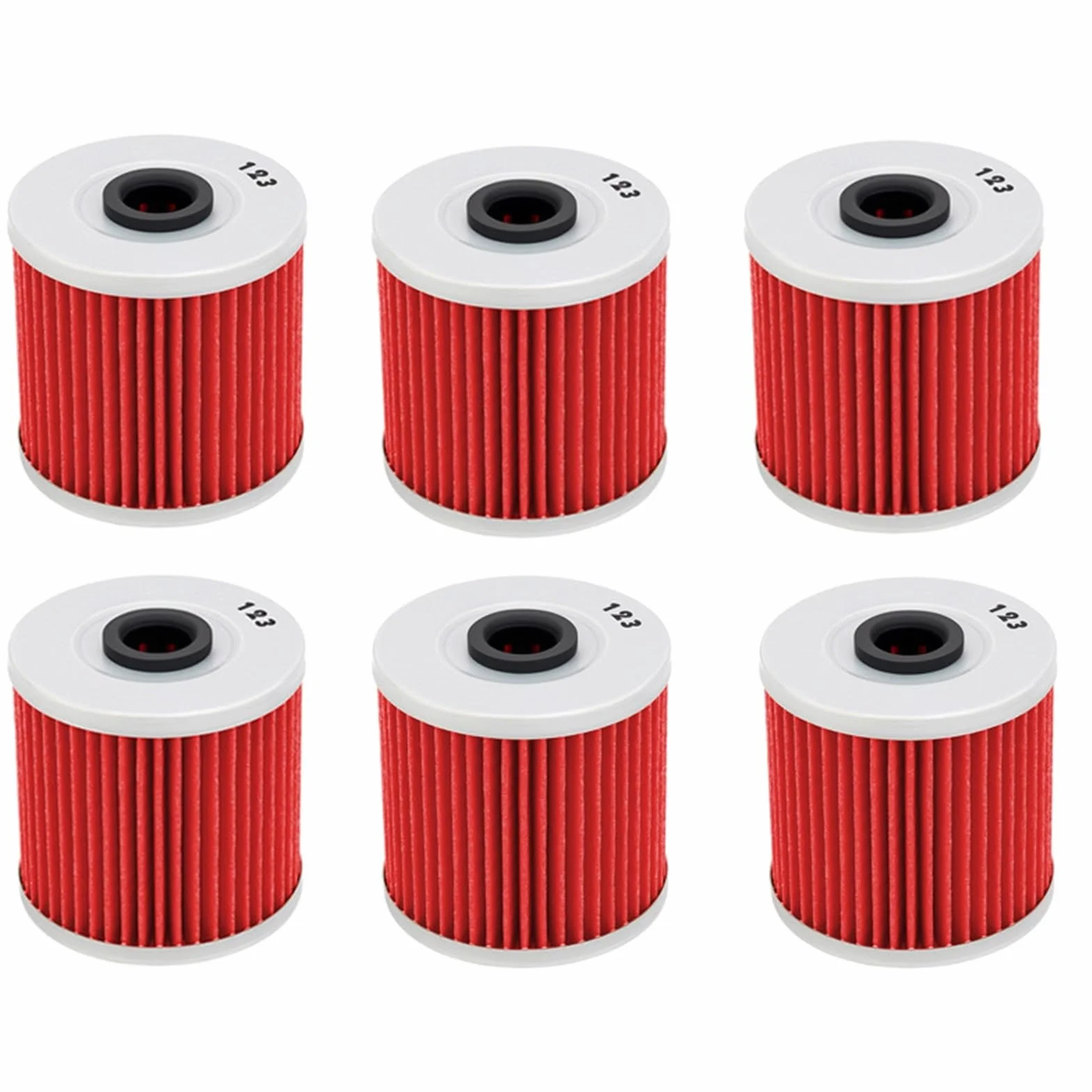 filtr oleju motocyklowego Pasuje do Kawasaki KLF KSF KLT200 300 KL600 KL650 KLX650 BJ250 Z250 KZ250 KLF300 KLF220 16099-004 Filtr oleju motocyklowego(6 PCS)
