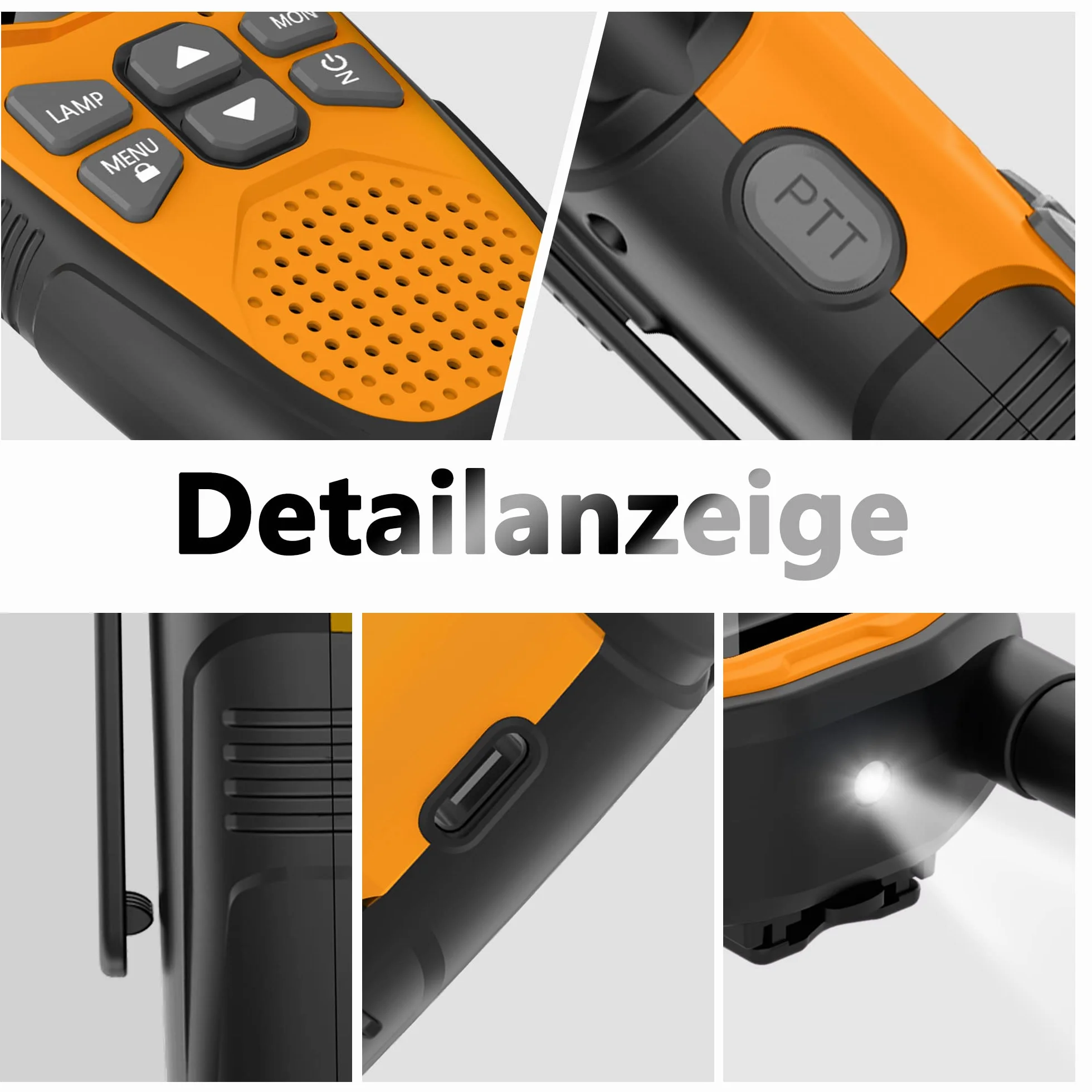 Walkie Talkie dla dorosłych Dzieci dalekiego zasięgu, 2 sztuki radiotelefonu NXGKET z wbudowanymi bateriami, zabawki dla dzieci w wieku 3–12 lat, 16-kanałowy kabel USB typu C VOX na kemping