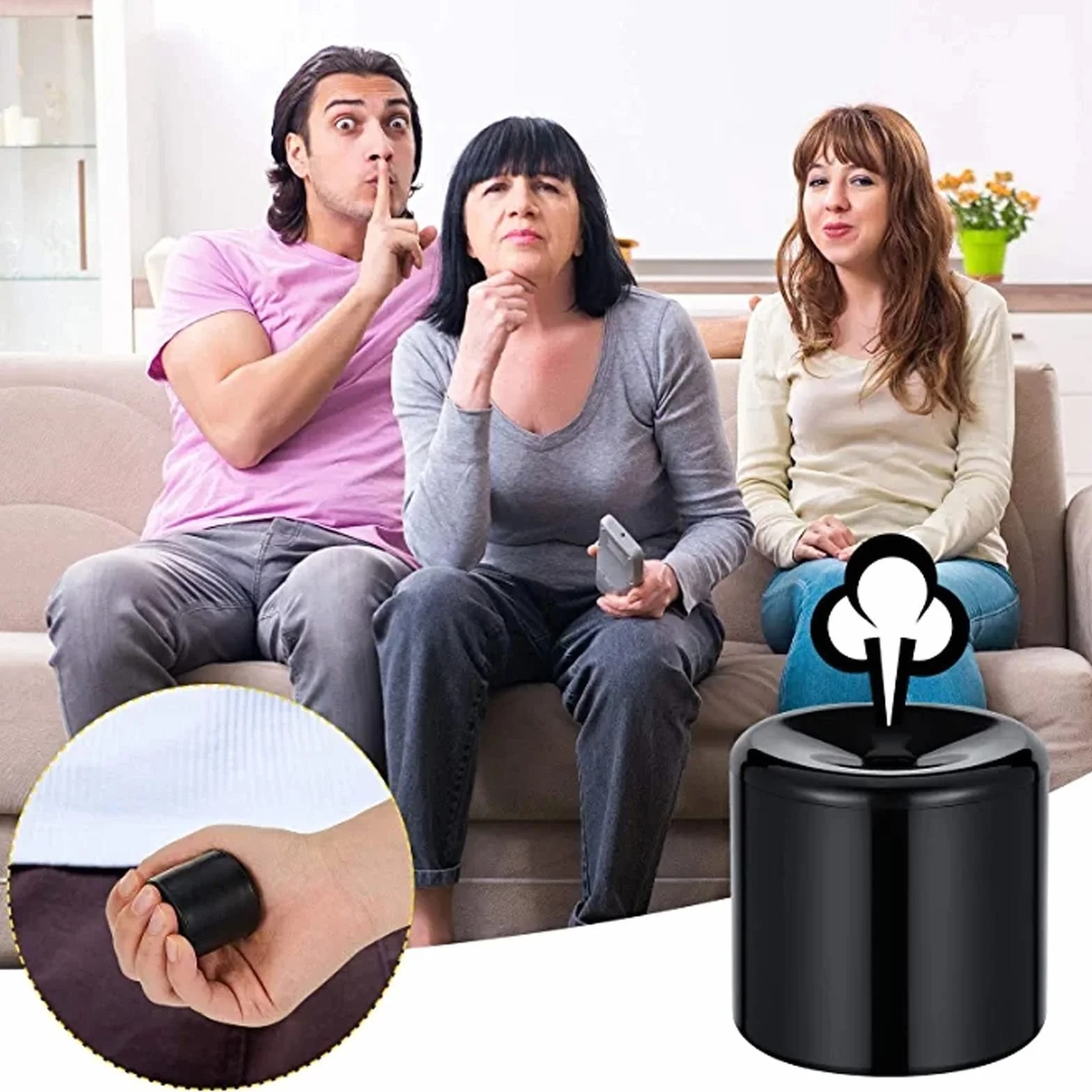 Pooter Fart Machine, Miękka guma Niełamliwa Wysoce symulowany pierdzący dźwięk Pooter Fart Maszyna Zabawka Łatwy w użyciu Fart Sound Maker dla żartów, imprez i psikusów