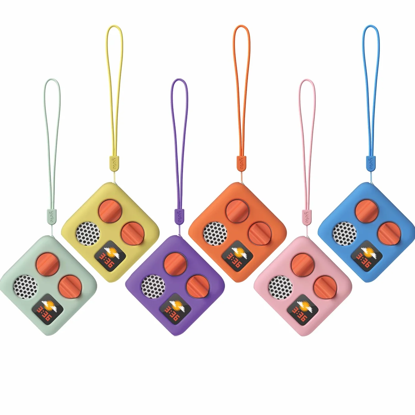 Yoto Mini Adventure Kurtka na żółto z pasującą smyczką nadgarstka Akcesorium dla dzieci Mini audio silikonowy okładka