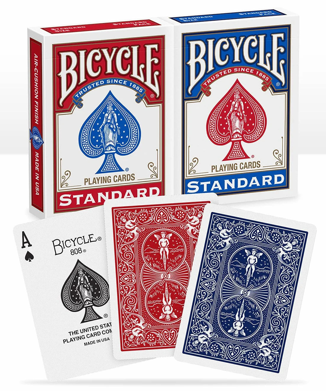 Bicycle Gold Standard 2-Pack Red & Blue