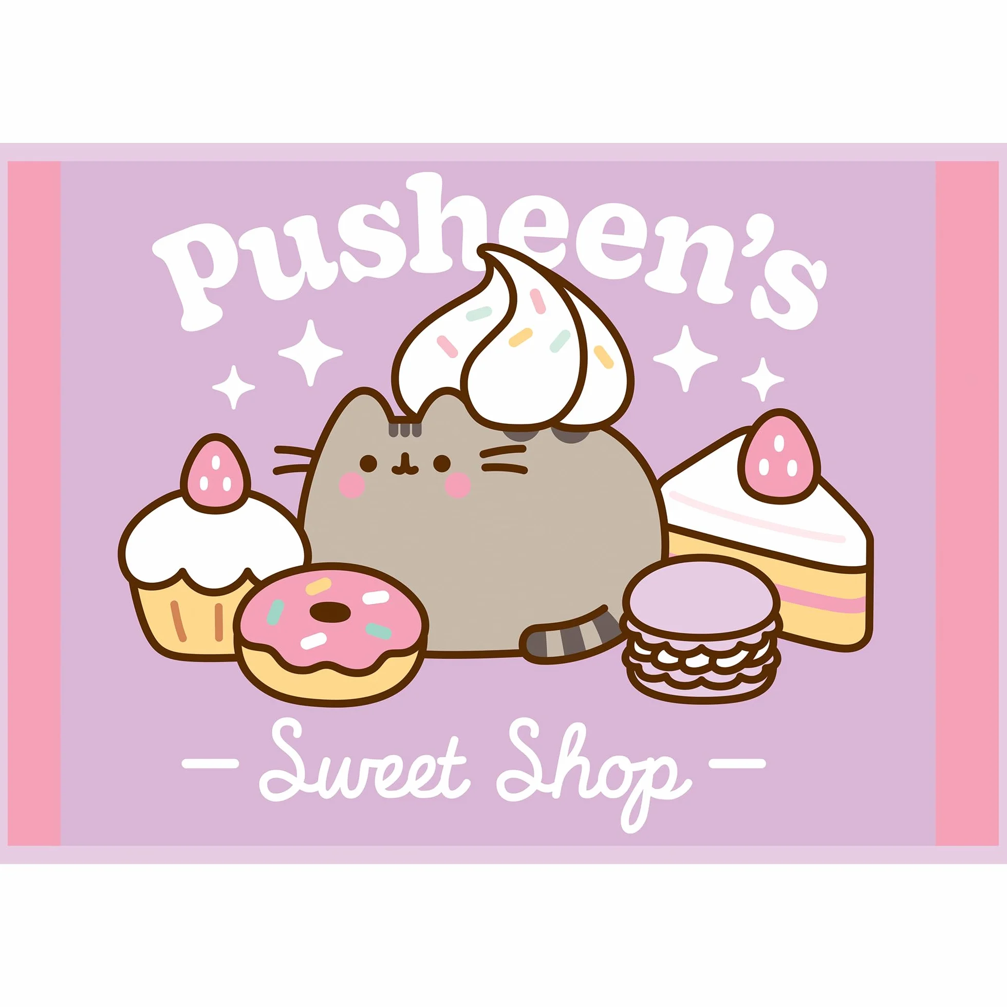 Trefl - Puzzle 4w1: Fluid World Pusheen, Poznajcie Pusheena - 4 x 250 Elementów - Zestaw Czterech Układanek dla Nastolatków