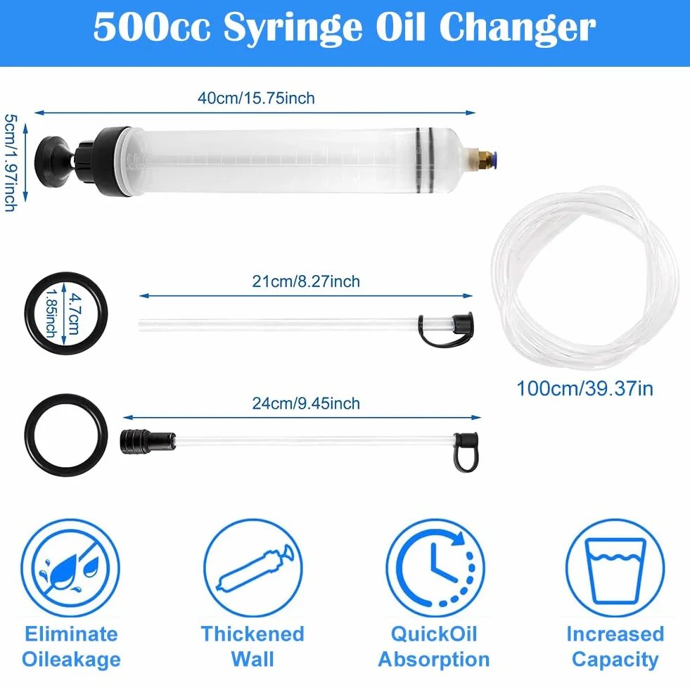 Strzykawka do odsysania oleju 500 ml