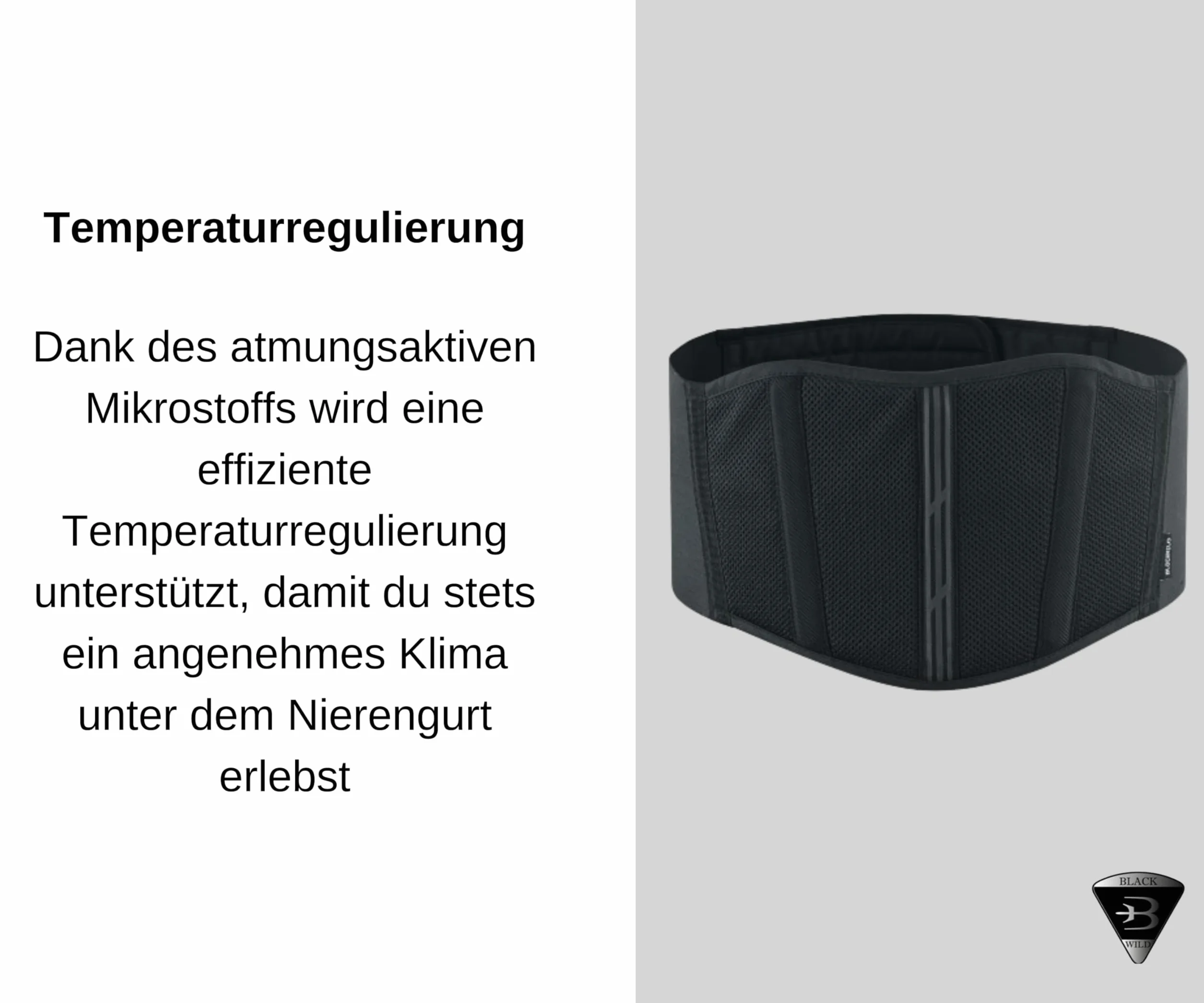 BLACKWILD pas nerkowy oddychająca konstrukcja stabilność pleców dla mężczyzn i kobiet