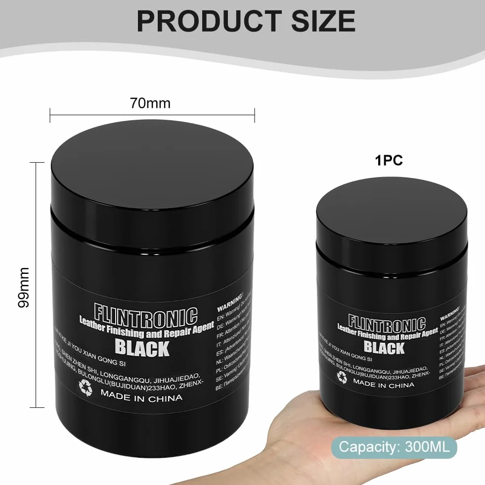 Flintronic Balsam regenerujący skórę 300 ml zestaw naprawczy do mebli skóry czarny