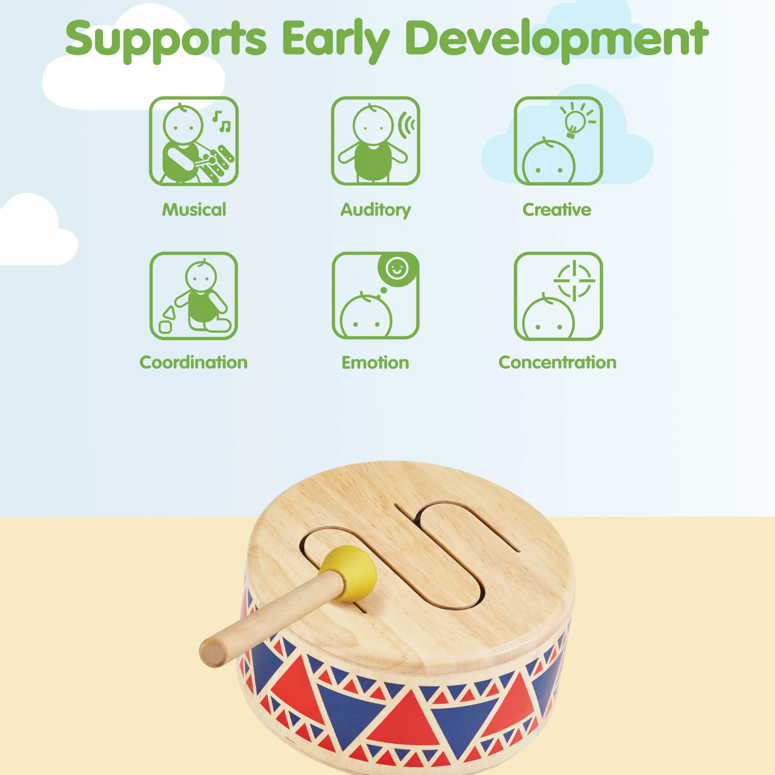 Plan Toys Solid Drum
