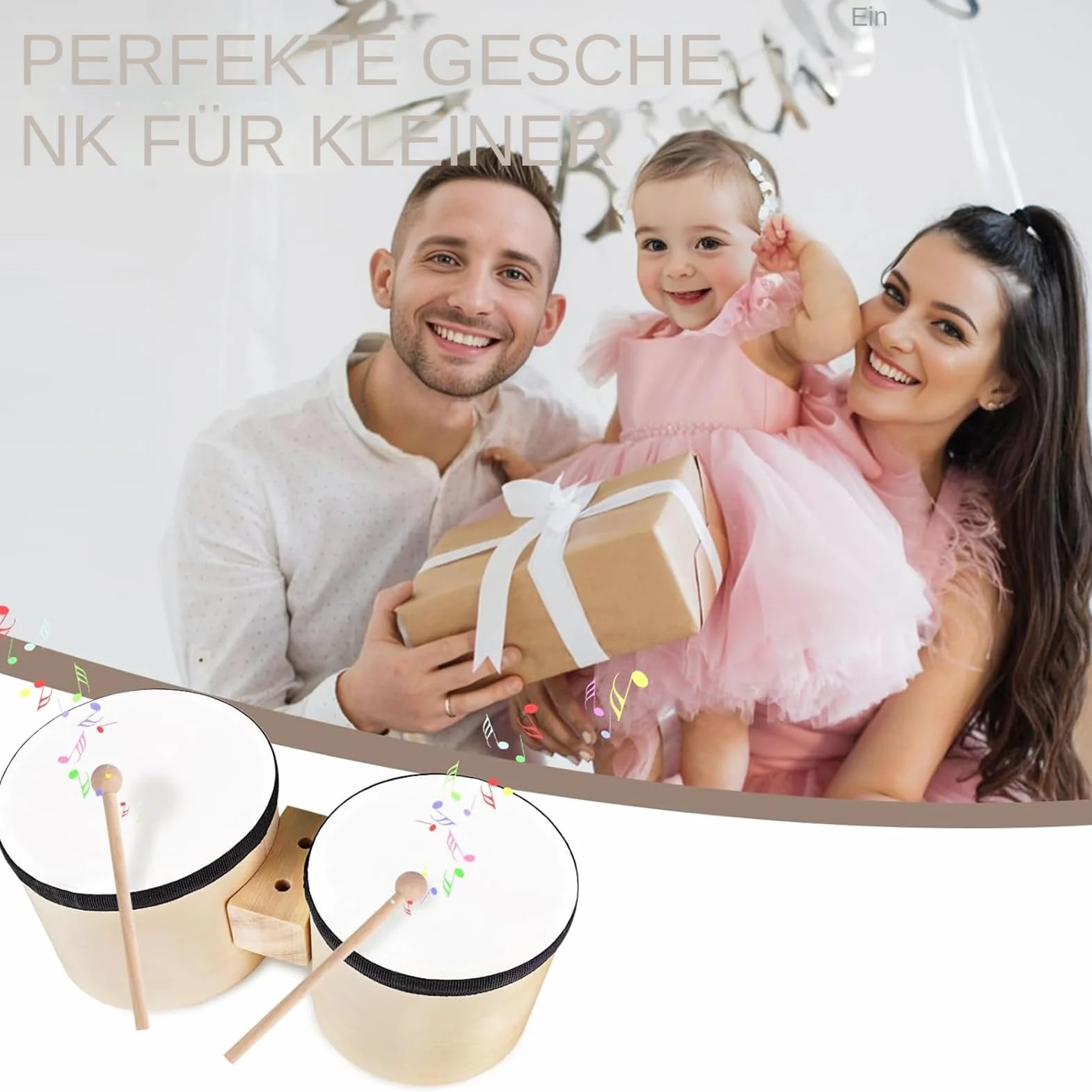 Zestaw perkusji bongo dla dzieci, przenośny system instrumentów rytmowych, mini zestaw do zabawy, zestaw do treningu perkusyjnego dla dzieci, dla początkujących do nauki muzyki, na imprezę w