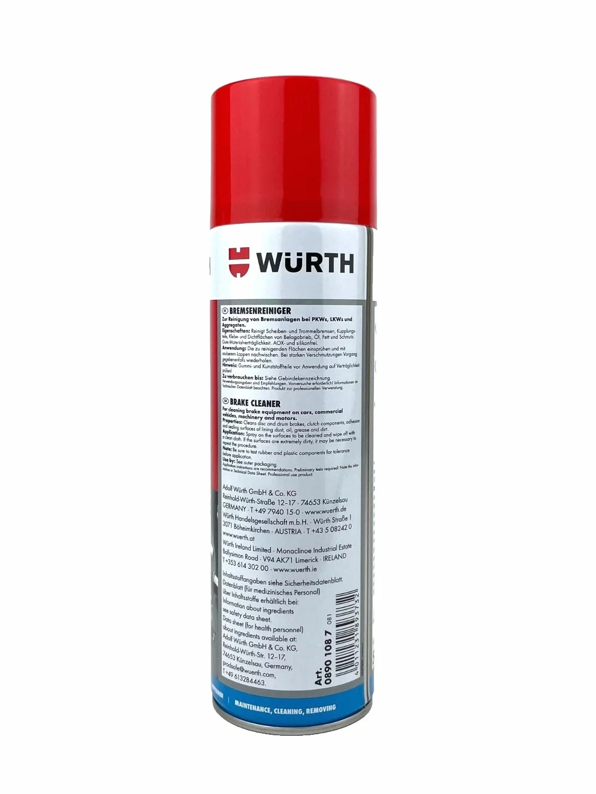 Wurth środek do czyszczenia hamulców 500 ml (6)