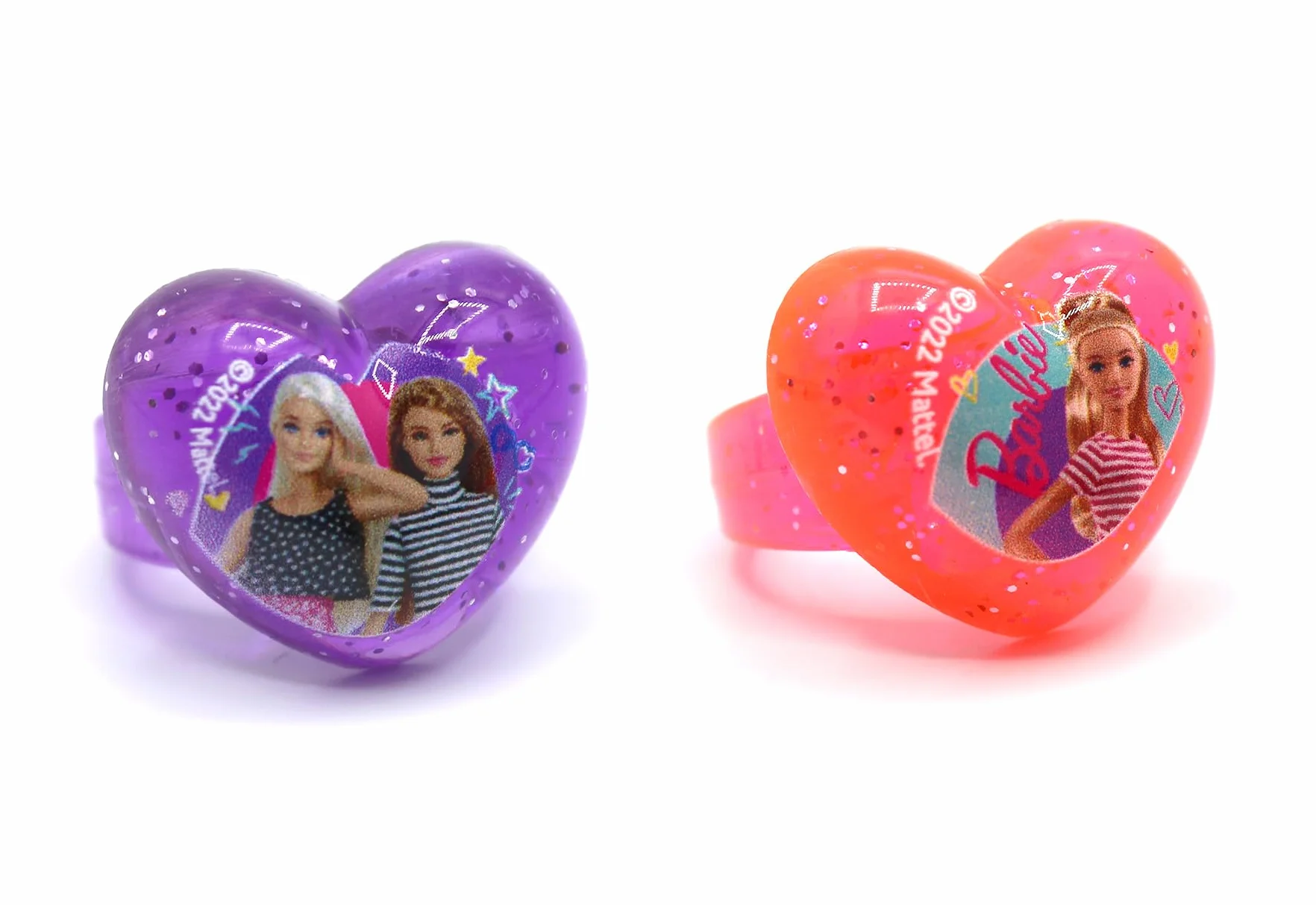 Joy Toy 20211230LLRYLShowerSLEX04021YLAERVW Barbie zestaw biżuterii z bransoletką, łańcuszkiem, 2 pierścieniami, uniseks, dla dzieci, wielokolorowy