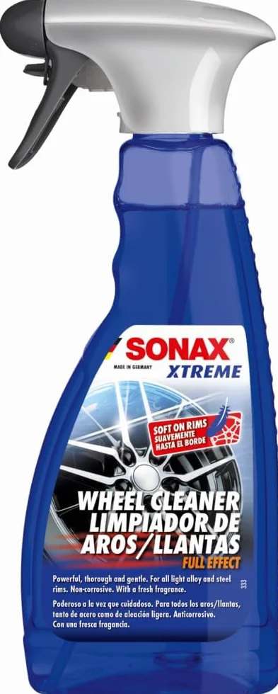 SONAX XTREME środek do czyszczenia felg Plus (500 ml) – wydajne czyszczenie wszystkich felg z metali lekkich i stalowych oraz lakierowanych, chromowanych i polerowanych felg. Nr art. 02302000