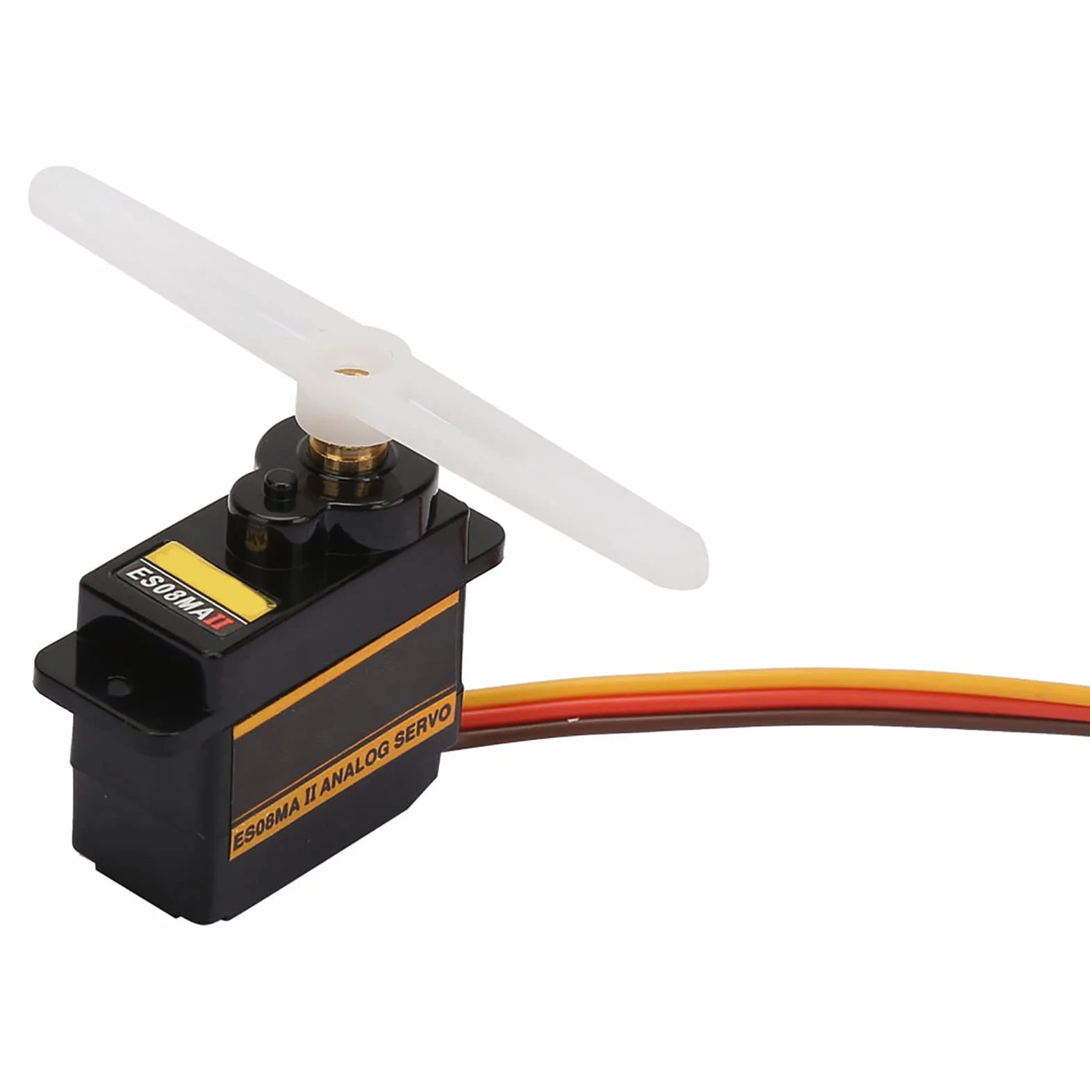 Akozon ES08MA II - Servo Analogowe Szybkie z Metalowym Sprzętem, 12G, 1,8 Kg, 10S, Futaba/Jr Kompatybilne - Idealne do Stałego Skrzydła, 450 Helikopterów i Robotów