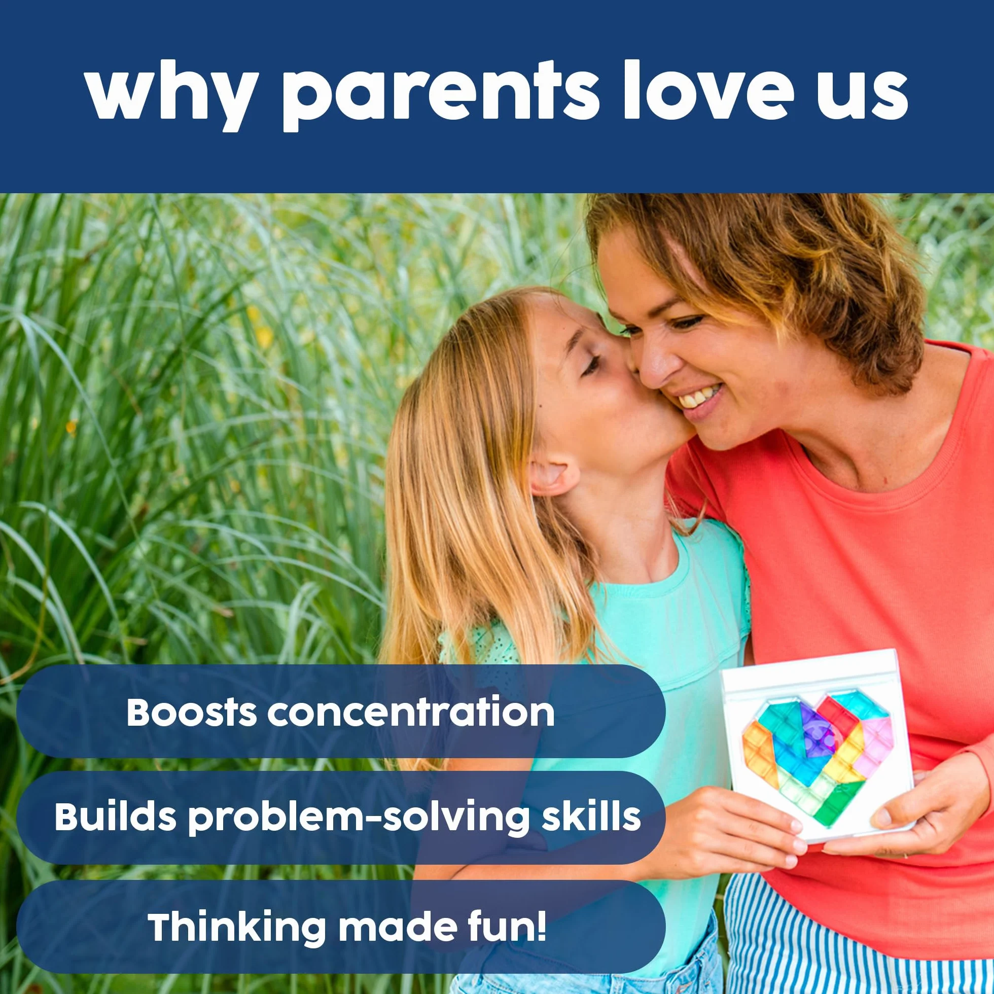 smart games - IQ Love, Puzzle Game with 120 Challenges, 2 Playing Modes, 7+ Years