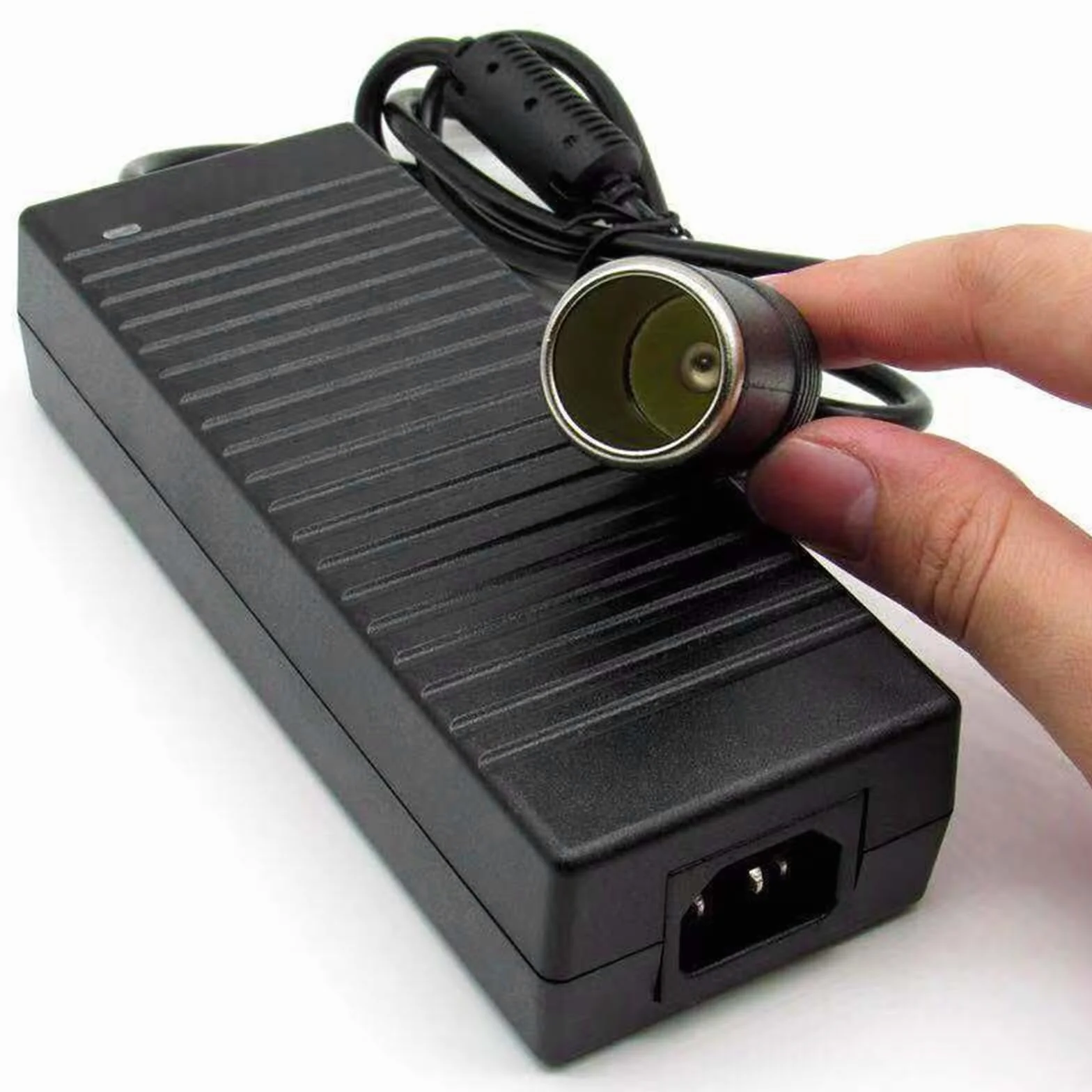 Przetwornica napięcia 220 V na 12 V 180 W 15 A adapter sieciowy do samochodu z wbudowanym wentylatorem