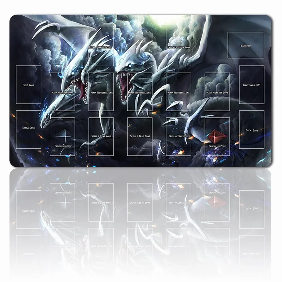 Four leaves Gry planszowe TCG Game Pad Darmowa torba ze strefą kart Ygo Card Game Table Pad Rozmiar 60x35cm Podkładka pod mysz kompatybilna z MTG TCG