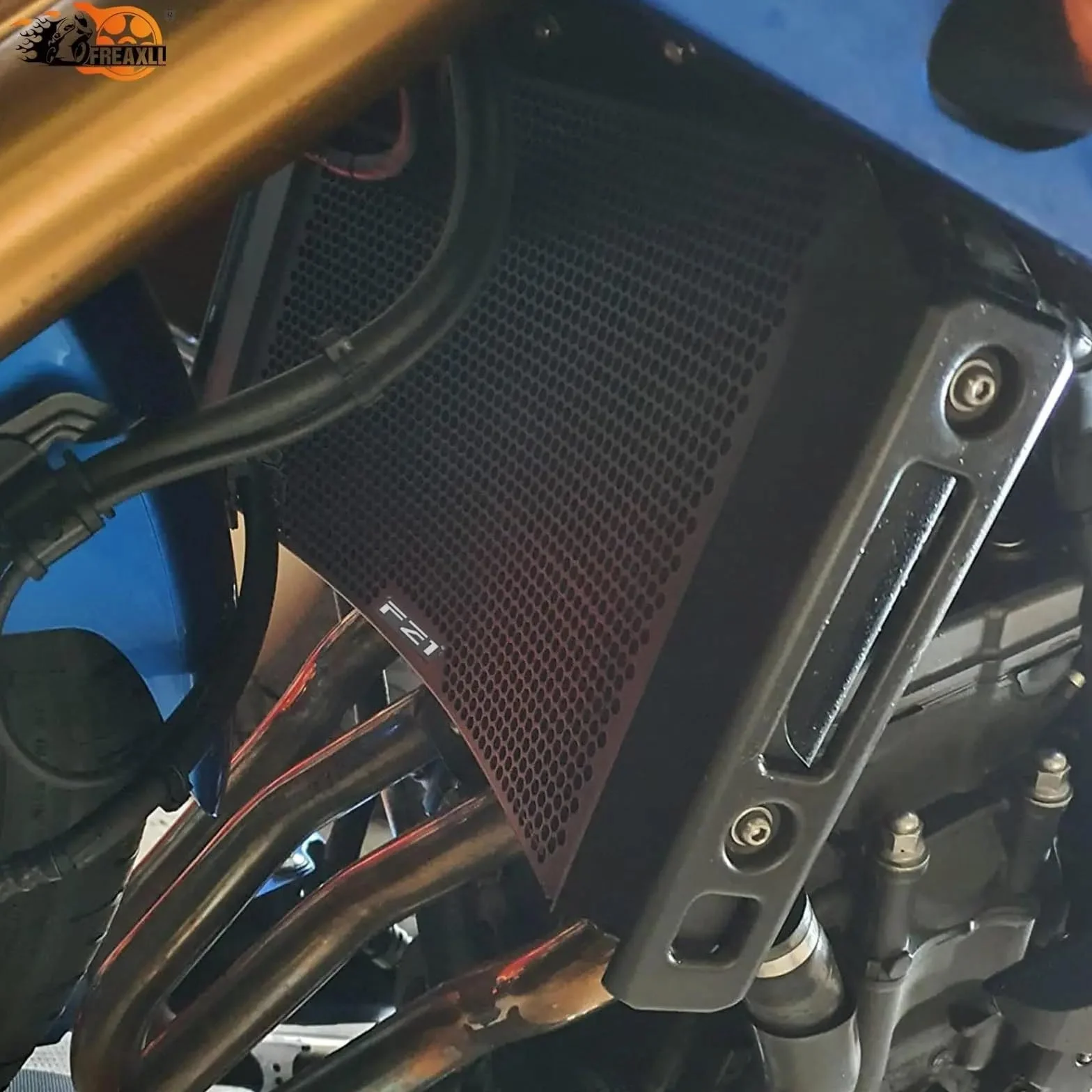 LOTFI Motorcycle Radiator Guard Grille Cover for Yamaha FZ8N FZ8S FZ1S FZ1N FZ8 FZ1 2006-2015 FZ8 LOGO