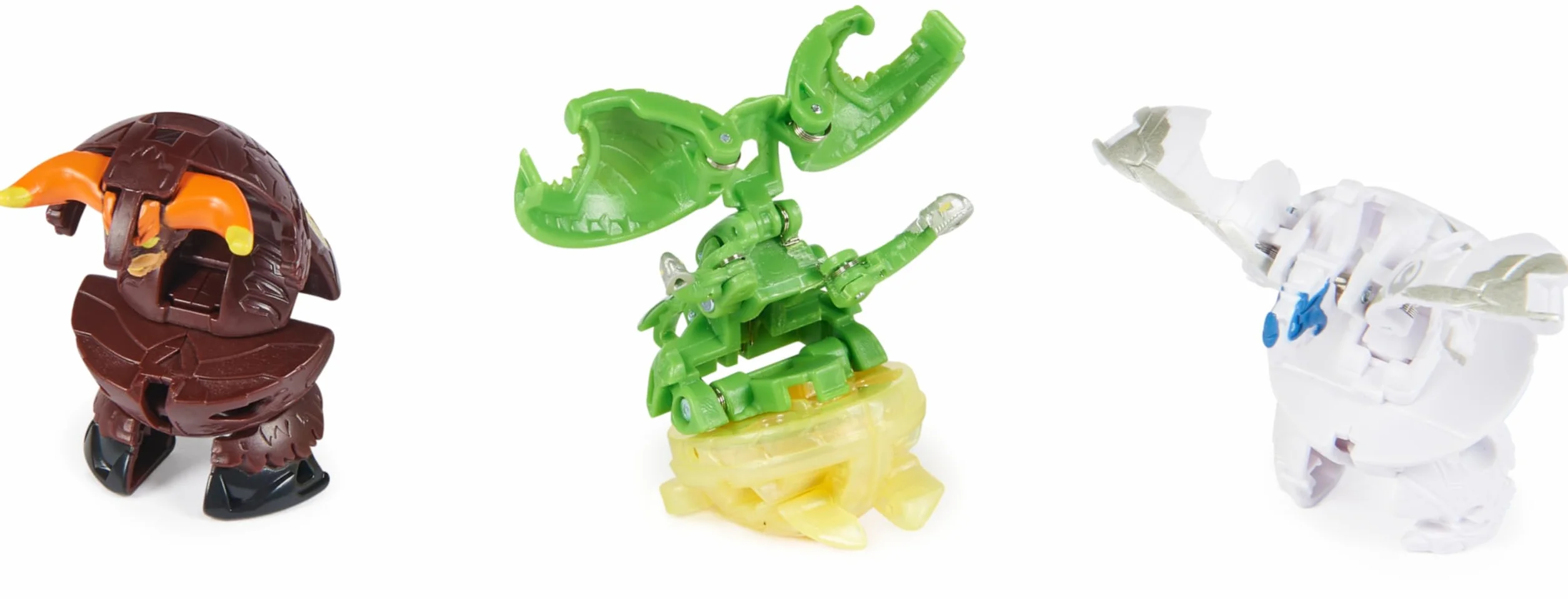 BAKUGAN Starter 3-pak, Special Attack Nillious, Titanium Dragonoid, Bruiser, indywidualizowana figurka akcji, karty kolekcjonerskie, zabawka dla dzieci dla chłopców i dziewczynek