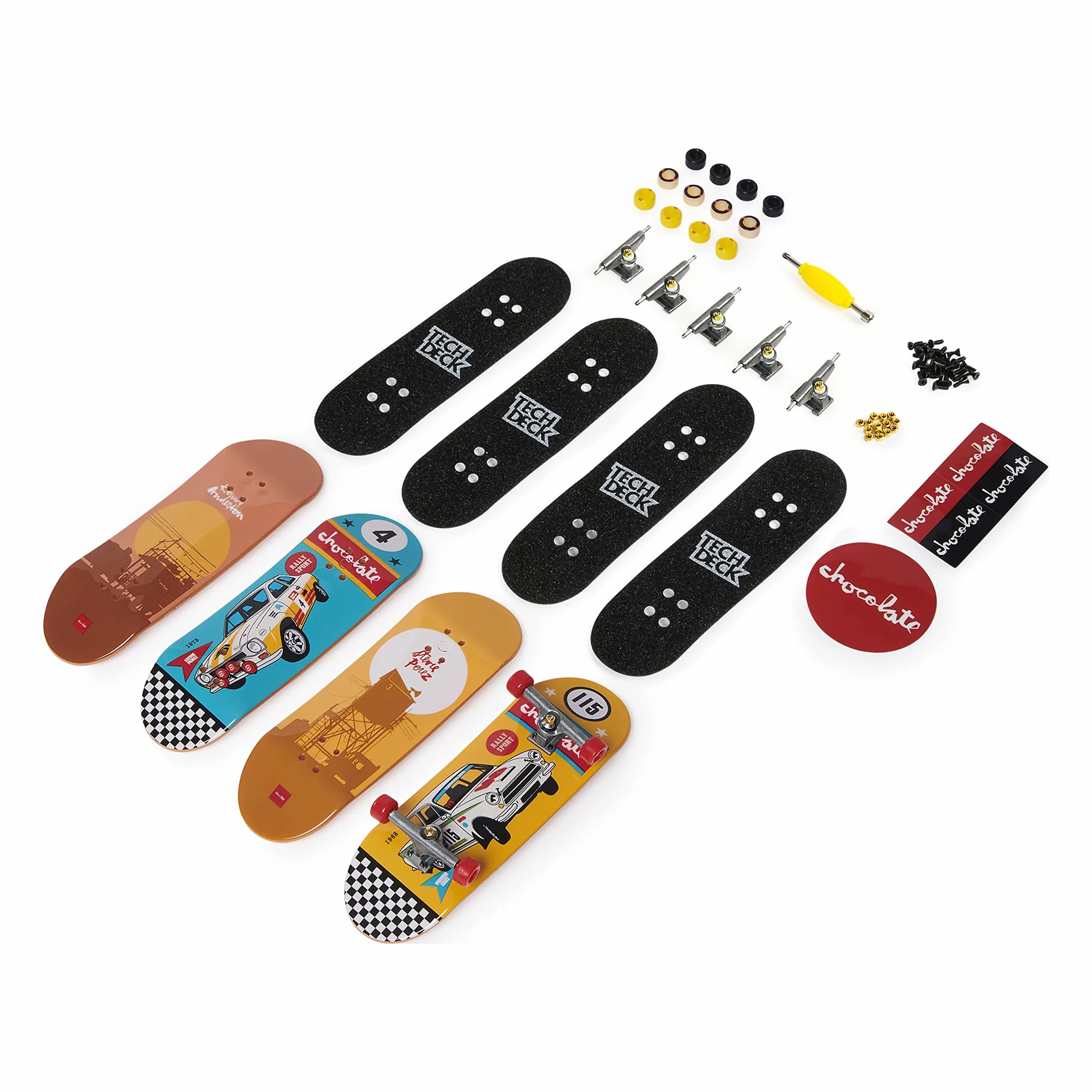 Tech Deck 96mm Fingerboards Ultra DLX 4-Pack (Styles Vary), Kids Christmas Toy Gifts for Boys and Girls Ages 6 and up